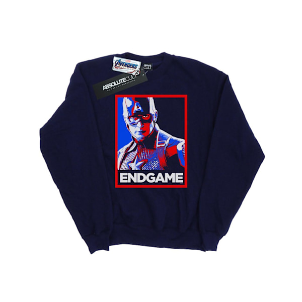 Marvel Dam/Damer Avengers Endgame Captain America Poster Sw Navy Blue S