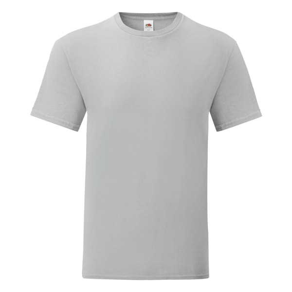 Fruit Of The Loom Iconic T-shirt för män (5-pack) M Zinkgrå Zinc Grey M