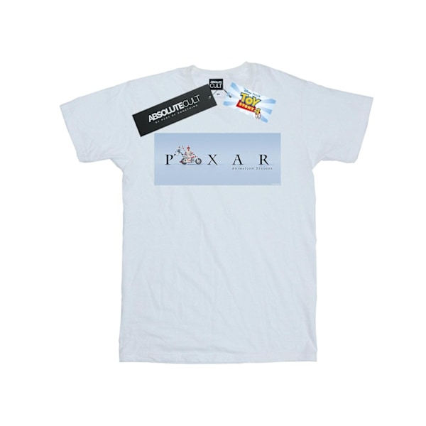 Disney Dam/Damer Toy Story 4 Duke Caboom Pixar Studios Logotyp White 5XL