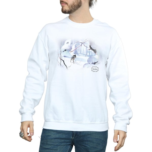 Disney Herr Bambi Snow Sweatshirt L Vit White L