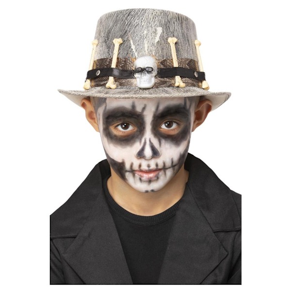 Smiffys Barn/Barn Distressed Voodoo Hög Hatt One Size Grå/ Grey/Black One Size
