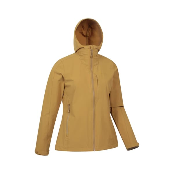 Mountain Warehouse Dam/Dam Retreat Packbar Soft Shell Jacka Mustard 18 UK