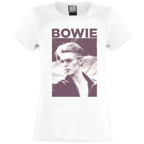 Amplified Womens/Ladies Cigarette David Bowie T-Shirt S Vintage Vintage White S