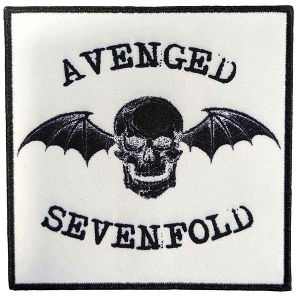 Avenged Sevenfold Negative Death Bat Patch One Size Svart/Vit Black/White One Size
