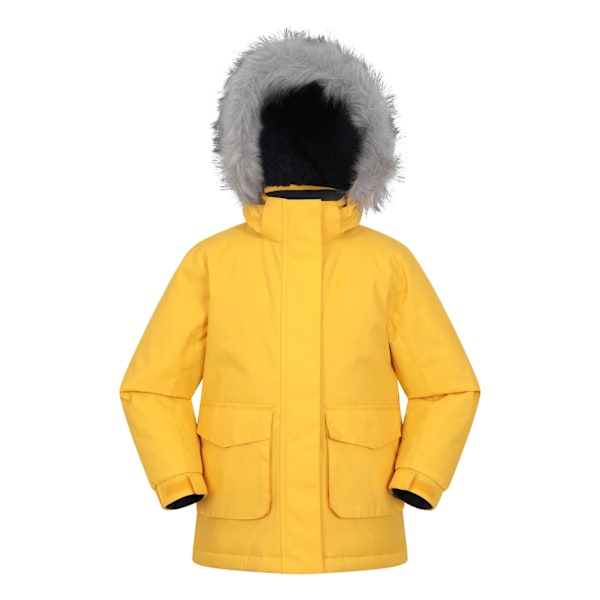 Mountain Warehouse Barnjacka för barn/barn Ranger Logo Vattenavvisande J Mustard 11-12 Years