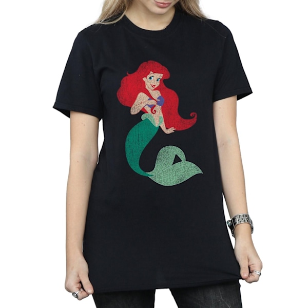 The Little Mermaid Damtröja för kvinnor/damer Ariel i bomull Black 3XL