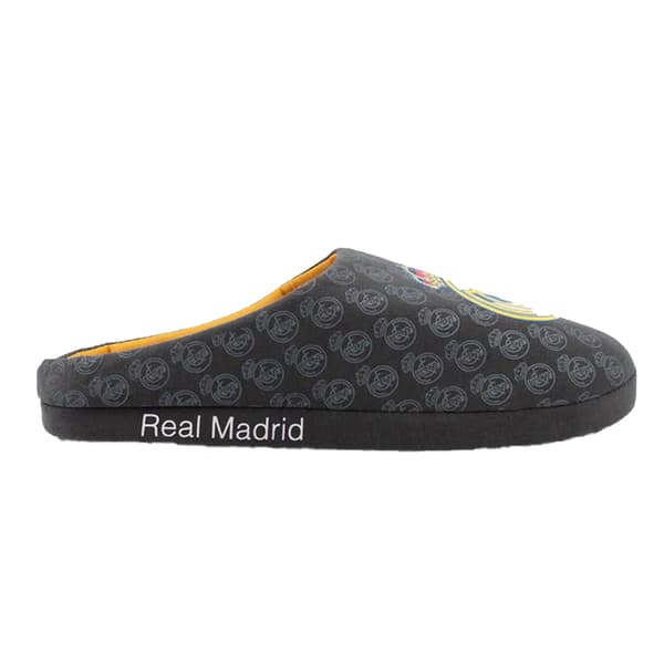 Real Madrid CF Herrtofflor med upprepad logotyp Mule 41-42 EU Svart Black 7 UK-8 UK
