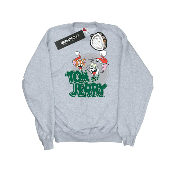 Tom And Jerry Dam/Damer Julhälsningar Sweatshirt M He Heather Grey M