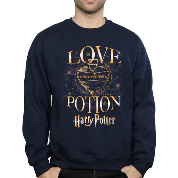 Harry Potter Herr Love Potion Sweatshirt M Marinblå Navy Blue M