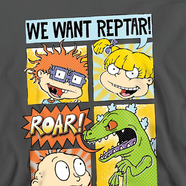 Rugrats Unisex Vuxen Vi Vill Ha Reptar! Serietidnings Sweatshirt L Charcoa Charcoal L