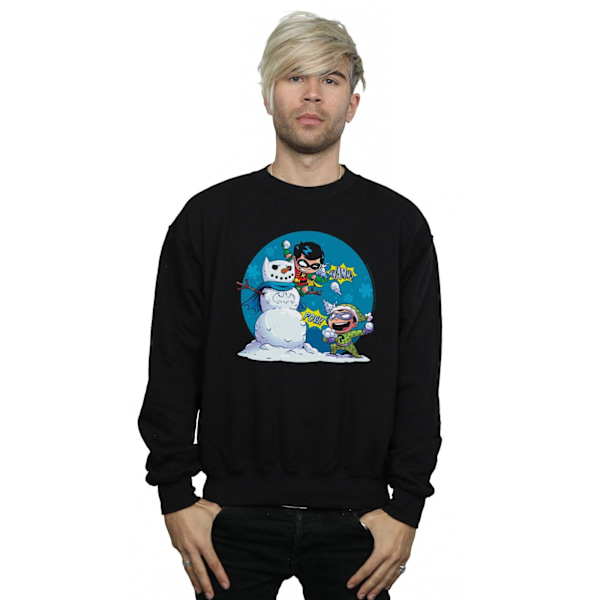 DC Comics Herr Super Friends Chillin Like A Villain Sweatshirt Black M