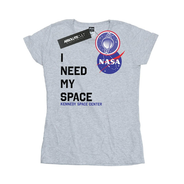 NASA Dam/Kvinnor Jag Behöver Mitt Utrymme Bomull T-Shirt XXL Sports Grå Sports Grey XXL