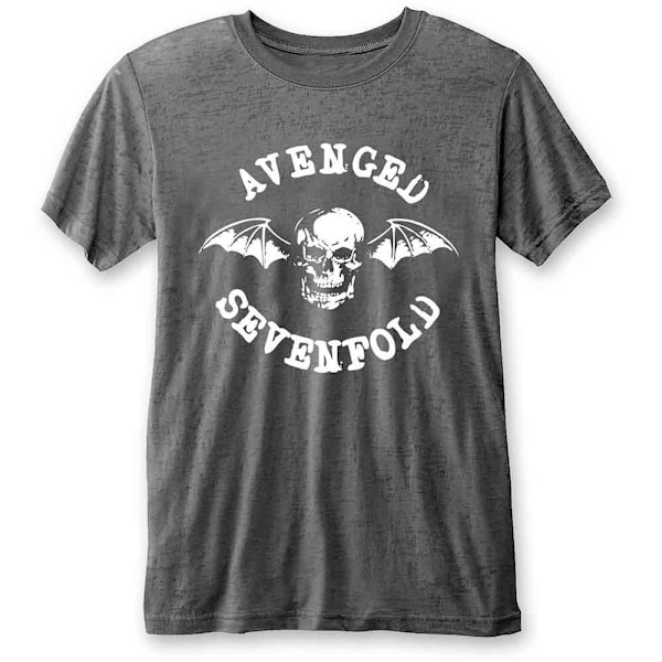 Avenged Sevenfold Unisex Vuxen Deathbat Burnout T-Shirt XL Char Charcoal Grey XL