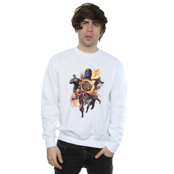 Marvel Mens Avengers Endgame Explosion Team Sweatshirt S Vit White S