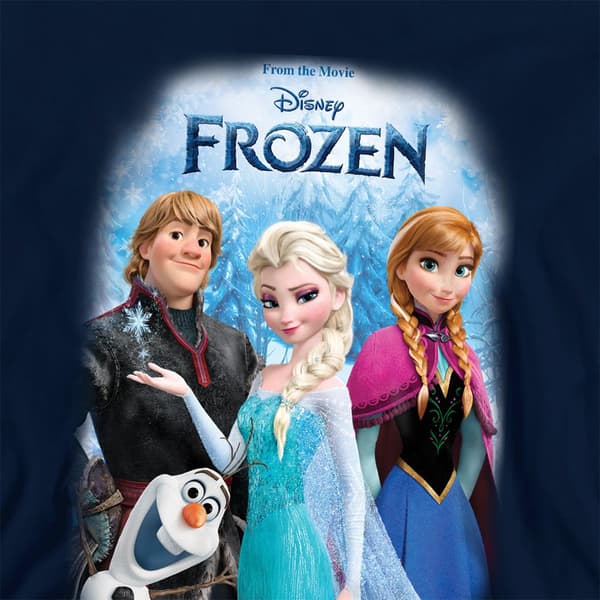 Frozen Barn/Barn Poster Pullover Hoodie 7-8 År Svart Black 7-8 Years