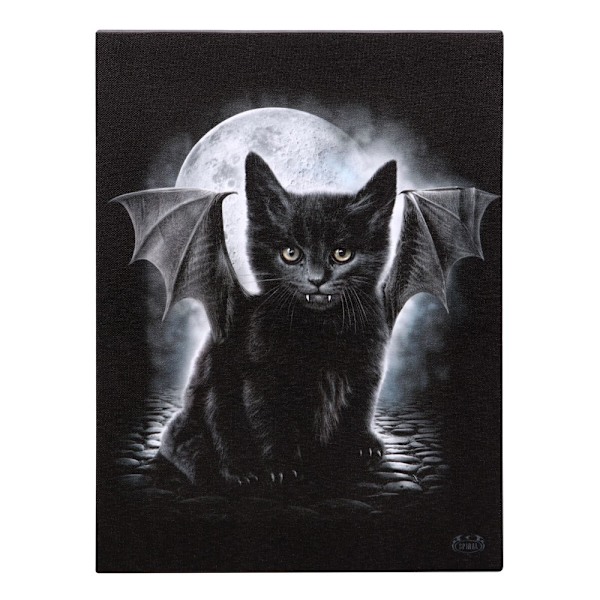 Spiral Direct Canvas Batcat Plaque One Size Svart/Vit Black/White One Size