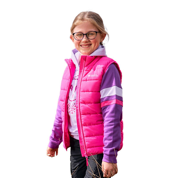 Mountain Warehouse Barn/Barn Rocko Plain Padded Gilet 3-4 Pink 3-4 Years