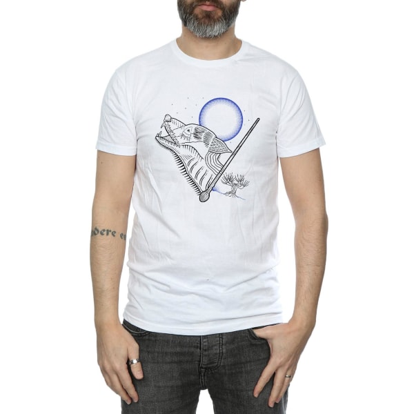 Harry Potter Herr Varulv Linje Art T-shirt XL Vit White XL