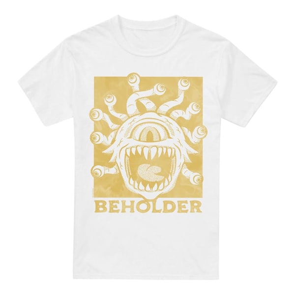 Dungeons & Dragons Herr Beholder Block 50-års T-shirt 3XL Vit White 3XL