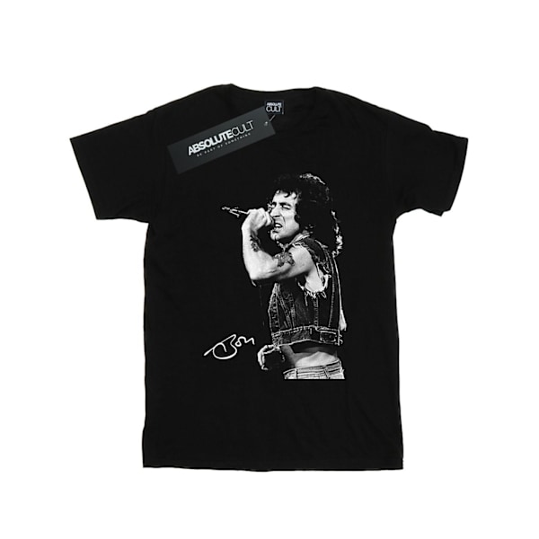 Bon Scott Herr Signerad Foto T-Shirt L Svart Black L