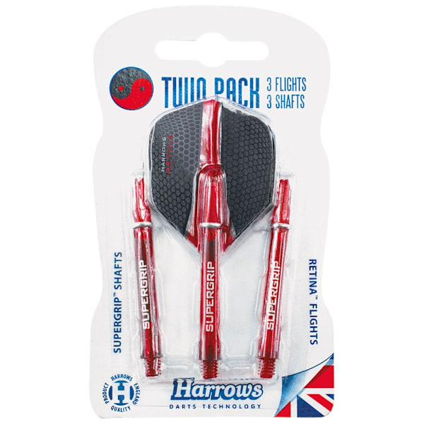 Harrows Twin Pack Dart Flights One Size Röd Red One Size