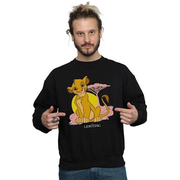 Disney Herr The Lion King Simba Pastell Sweatshirt L Svart Black L