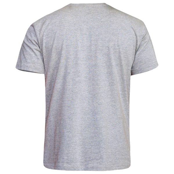 Duke Herr T-shirt i bomull, storlek Kingsize, D555 Signature, 4XL, Grå Grey 4XL