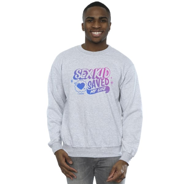 Netflix Mens Sex Education Sex Kid Blend Sweatshirt 4XL Sports Sports Grey 4XL