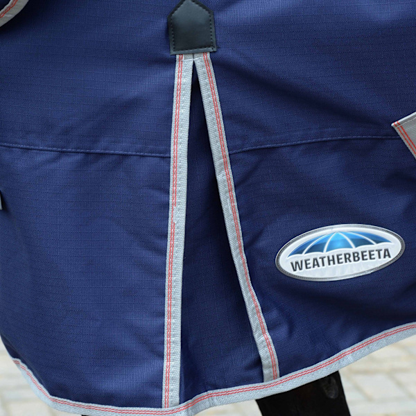 Weatherbeeta Comfitec Essential Plus Avtagbar Hals Lite 50g H Navy/Silver/Red 5´ 3