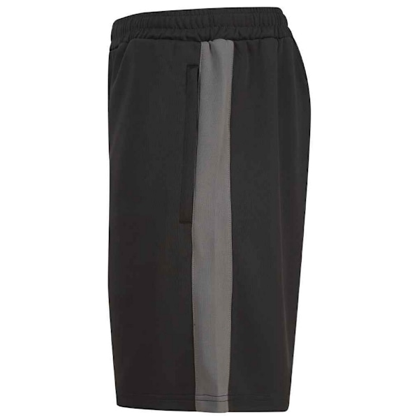 Finden & Hales Herrar Stickade Shorts XS Svart/Mörkgrå Black/Gunmetal Grey XS