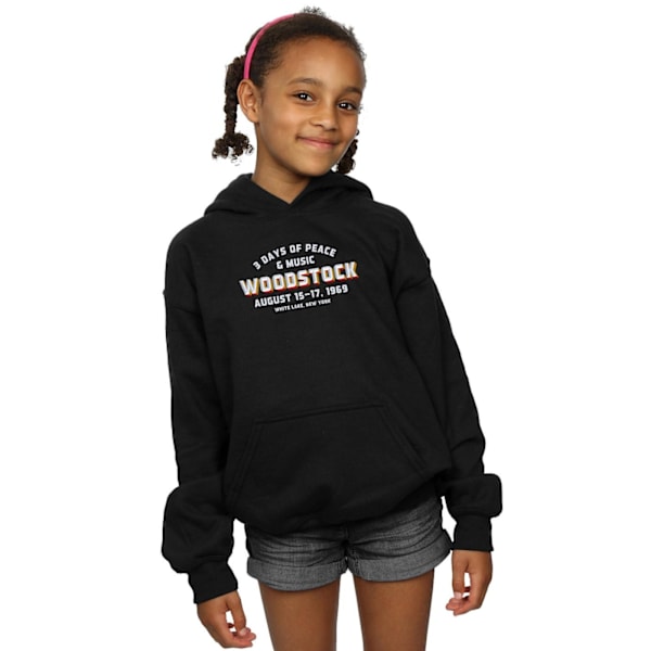 Woodstock Girls Varsity 1969 Hoodie 12-13 år Svart Black 12-13 Years