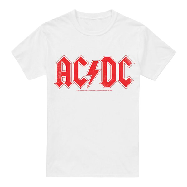 AC/DC Herr Logo T-Shirt XL Vit White XL