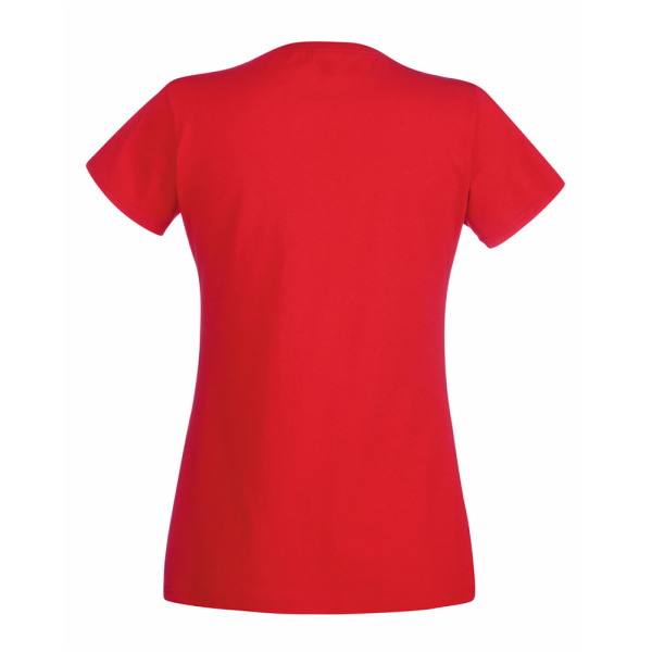 Fruit Of The Loom Dam/Kvinnors Lady-Fit Valueweight Kortärmad T-shirt Red XS