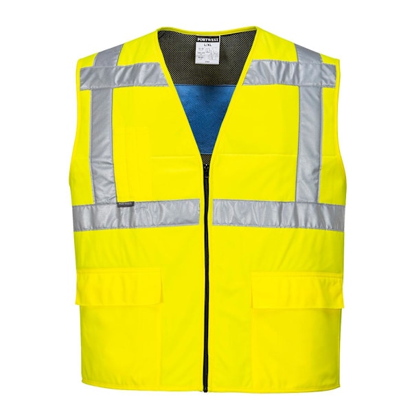 Portwest Unisex Vuxen Hög Synlighet Kylväst L-XL Gul Yellow L-XL