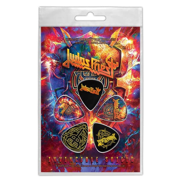 Judas Priest Invincible Shield Plektrum (5-pack) One Size Mu Multicoloured One Size