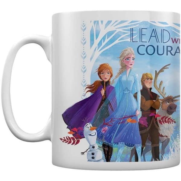 Frozen II Mugg med Ledarskap och Mod, One Size, Vit/Blå White/Blue One Size