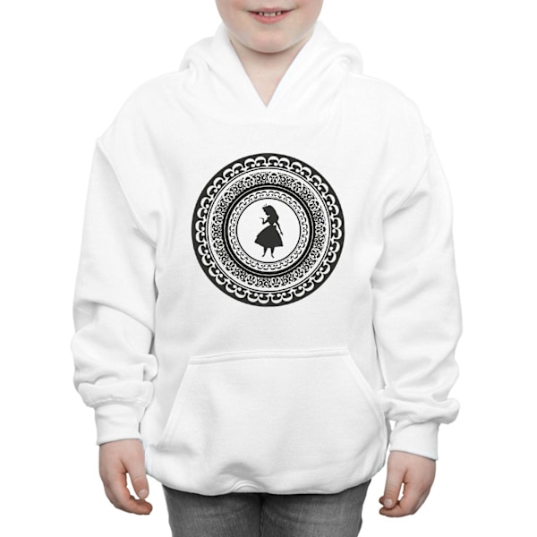 Disney Boys Alice In Wonderland Circle Hoodie 7-8 år Vit White 7-8 Years