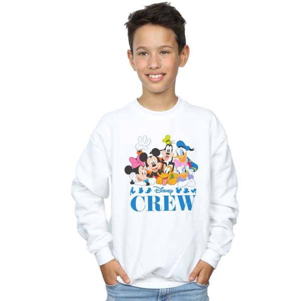 Disney Boys Mickey Mouse Disney Friends Sweatshirt 7-8 år Vit White 7-8 Years