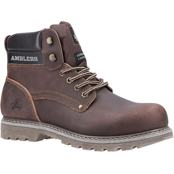 Amblers Dorking Herr Casual Läderstövel / Herrstövlar / Herrstövlar Brown Crazy Horse 10 UK