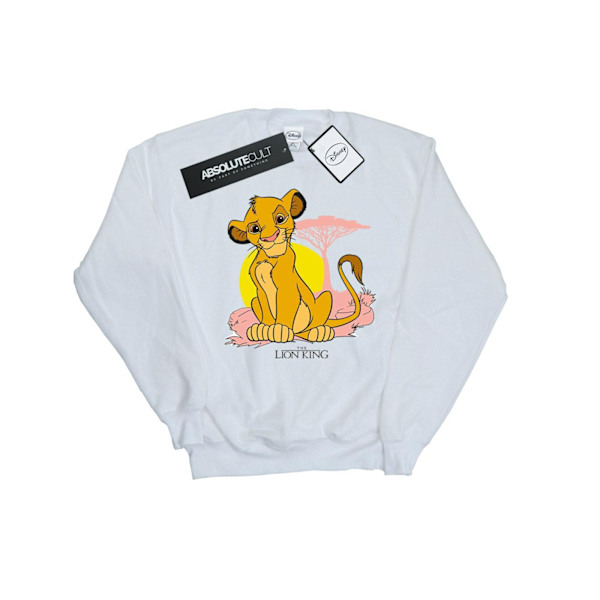 Disney Girls The Lion King Simba Pastel Sweatshirt 9-11 år W White 9-11 Years