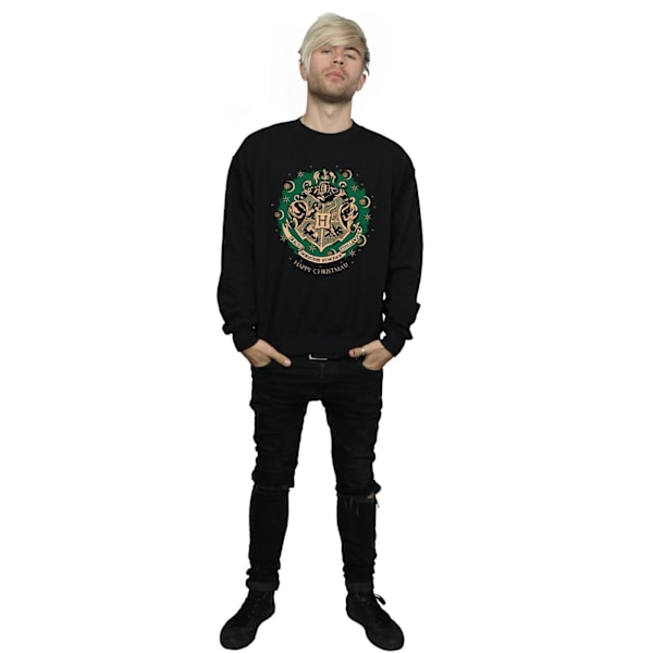 Harry Potter Julkrans Sweatshirt för Herr M Svart Black M