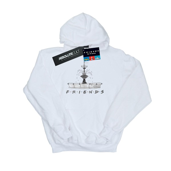 Friends Boys Fountain Sketch Hoodie 7-8 år Vit White 7-8 Years