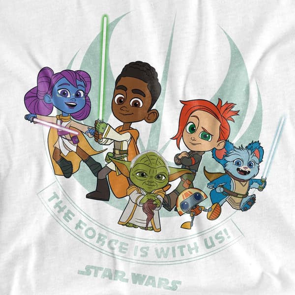 Star Wars: Young Jedi Adventures Dam/Kvinnor Kraften är med oss White S