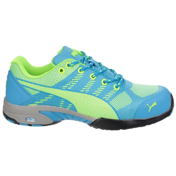 Puma Safety Dam/Dam Celerity Knit Lace Up Säkerhetsskor Blue 7 UK