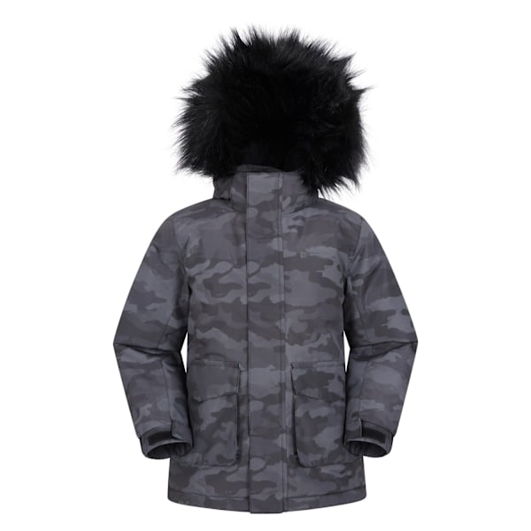 Mountain Warehouse Barnkläder/Barn Ranger Camouflage Vattenavvisande Jacka 3-4 År Grå Grey 3-4 Years