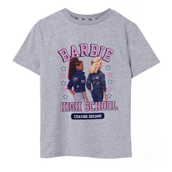 Barbie Girls High School T-shirt med korta ärmar 3-4 år Grå M Grey Marl 3-4 Years