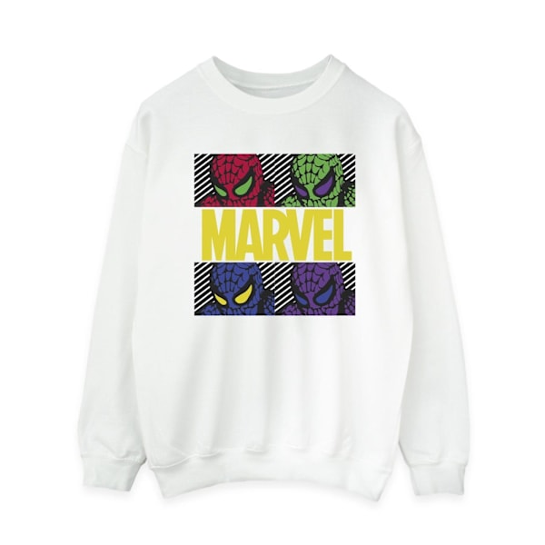 Marvel Womens/Ladies Spider-Man Pop Art Sweatshirt XL Vit White XL