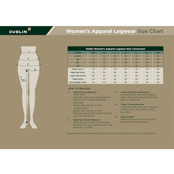 Dublin Prime Gel Full Seat Breeches för damer/kvinnor, 16/34i Beige Ladies 16/34in