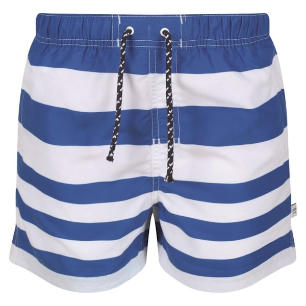 Regatta Boys Skander II Randiga Badshorts 7-8 År Lapis Blu Lapis Blue 7-8 Years