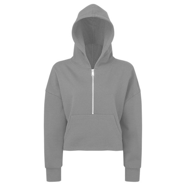 TriDri Dam/Dam Half Zip Hoodie 18 UK - 20 UK Heather Grey Heather Grey 18 UK - 20 UK